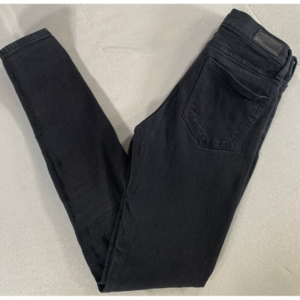 Express Women's Black Mid Rise Stretch Leggings Size 0R 26x28 Comfortable Fit